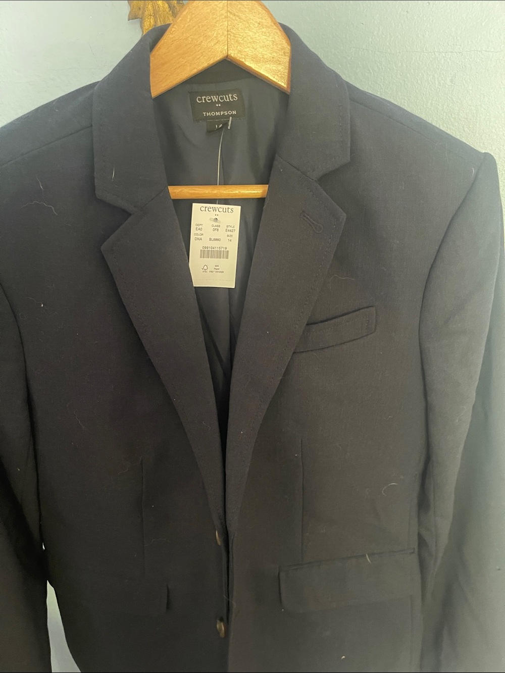 J. Crew Crewcuts Boys' Navy Notch-Lapel Blazer